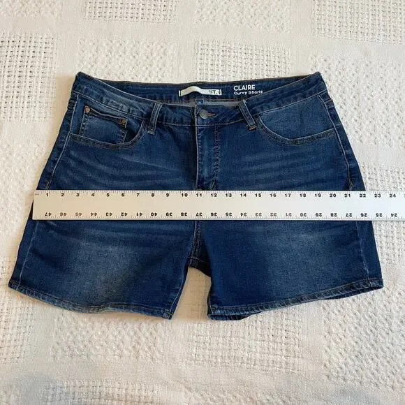 !iT 16 Claire curvy stretch jean shorts SH 1994 - Picture 8 of 12